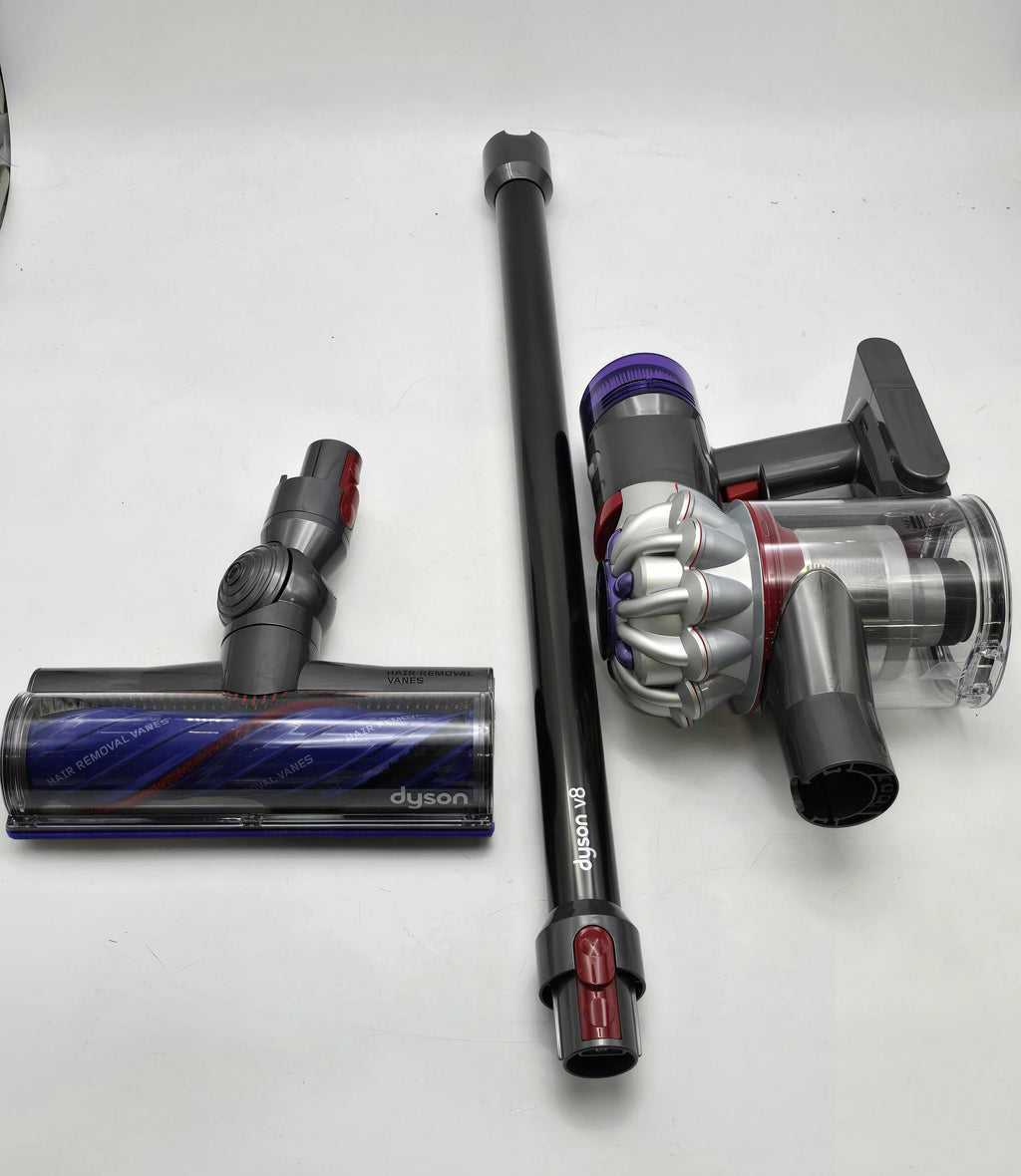 Dyson V8 Runtime 40 - Vacuum SIlver Up Absolute Cordless to Box Open Min SV25