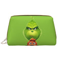 Organizer Bag Purse Storage Travel Grinch Pouch Cosmetic Animated Gift Portable Bag Toiletry Makeup Leather