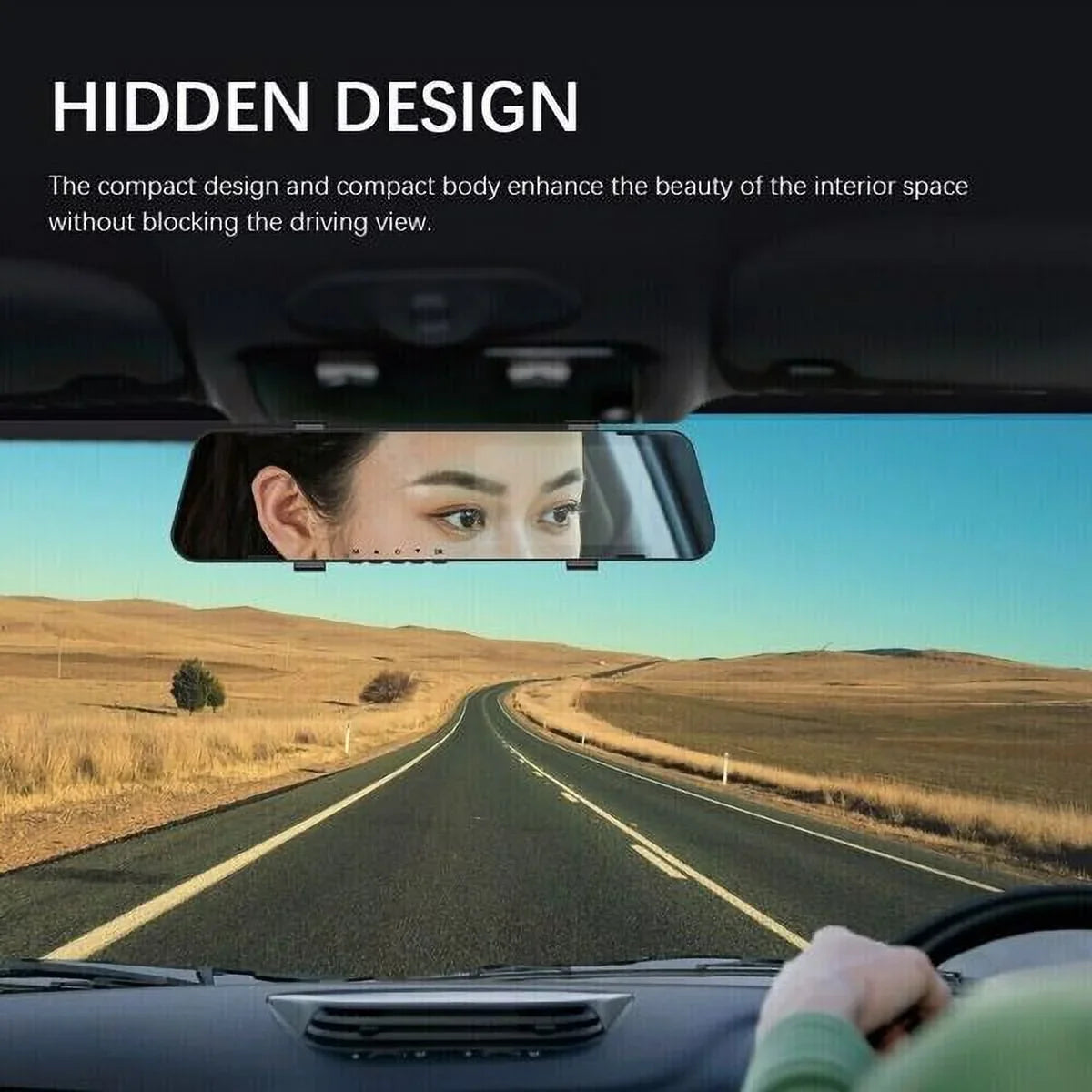 Car Rear Dual 1080P Rearview Video Front Dash Mirror HD Camera DVR Teledu Cam Recorder