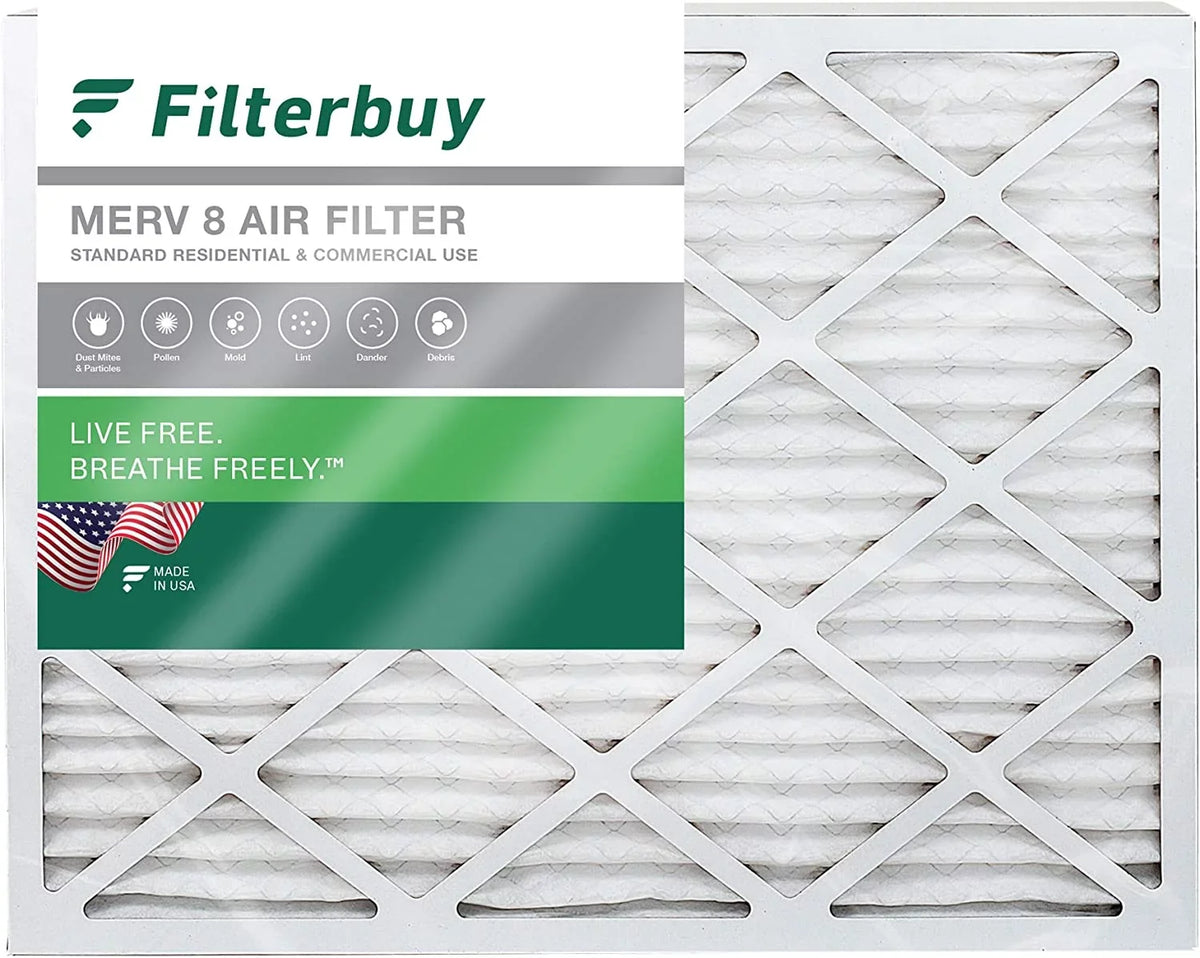 Filters Furnace Pleated MERV (1-Pack) 8 Filterbuy Air HVAC 20x24x4 AC