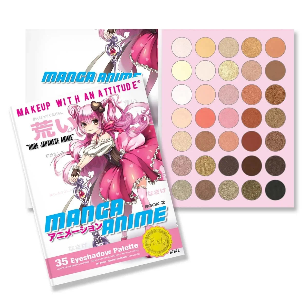 Eyeshadow RUDE Book Palette Anime - 35 2 Manga