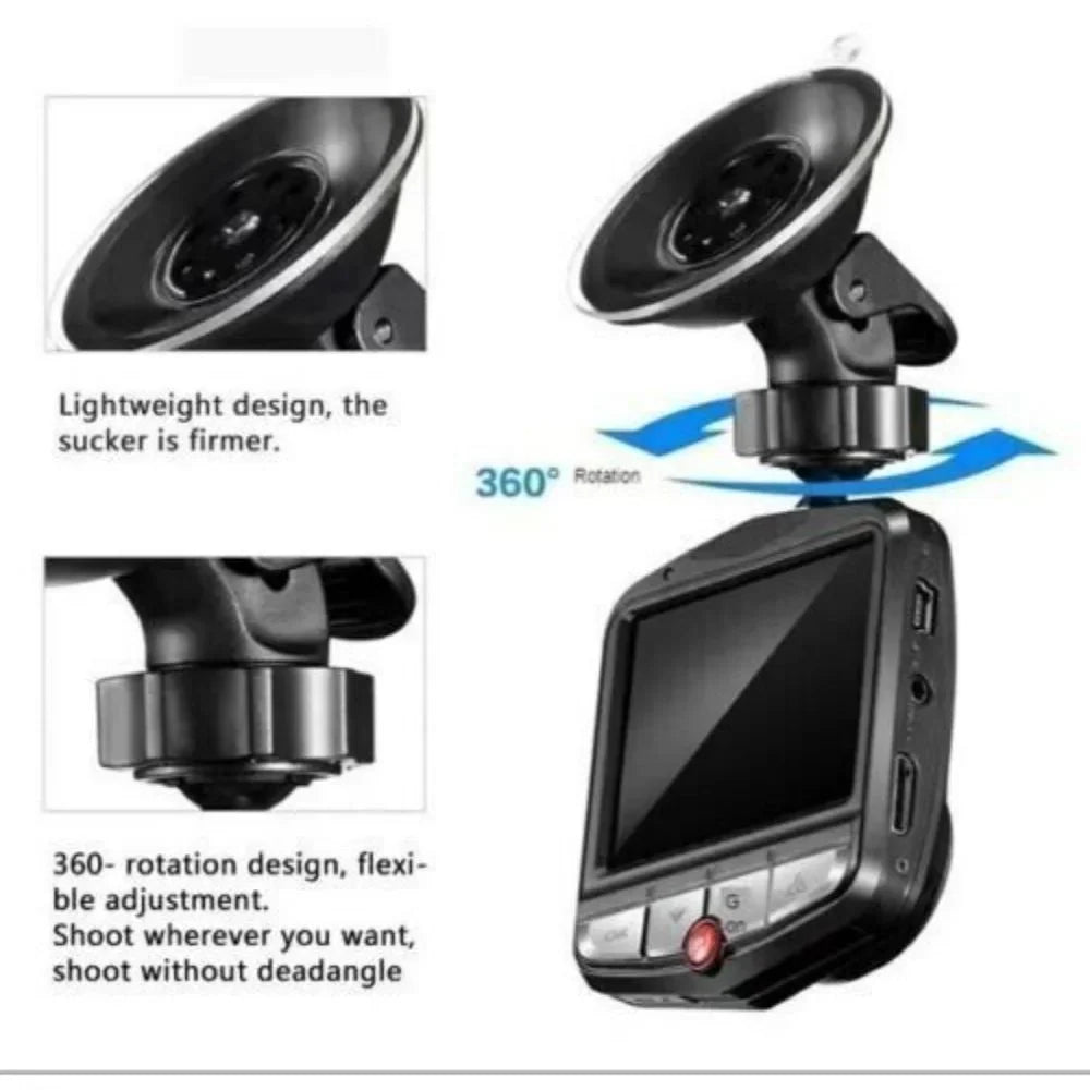 Full 2.4'' 1080P Vision Cam HD Front Car Rear Night Dash or DVR Camera G-sensor