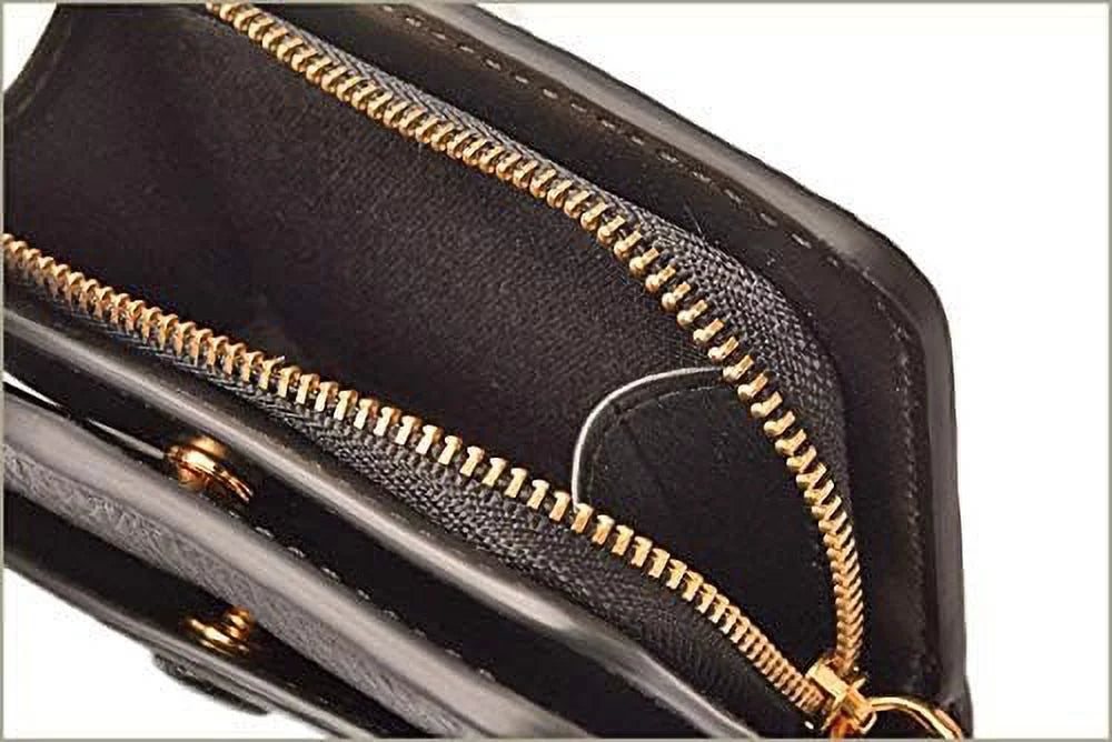 Marc Leather Leather Women's City Black Compact Mini M0014215 Empire Jacobs Wallet