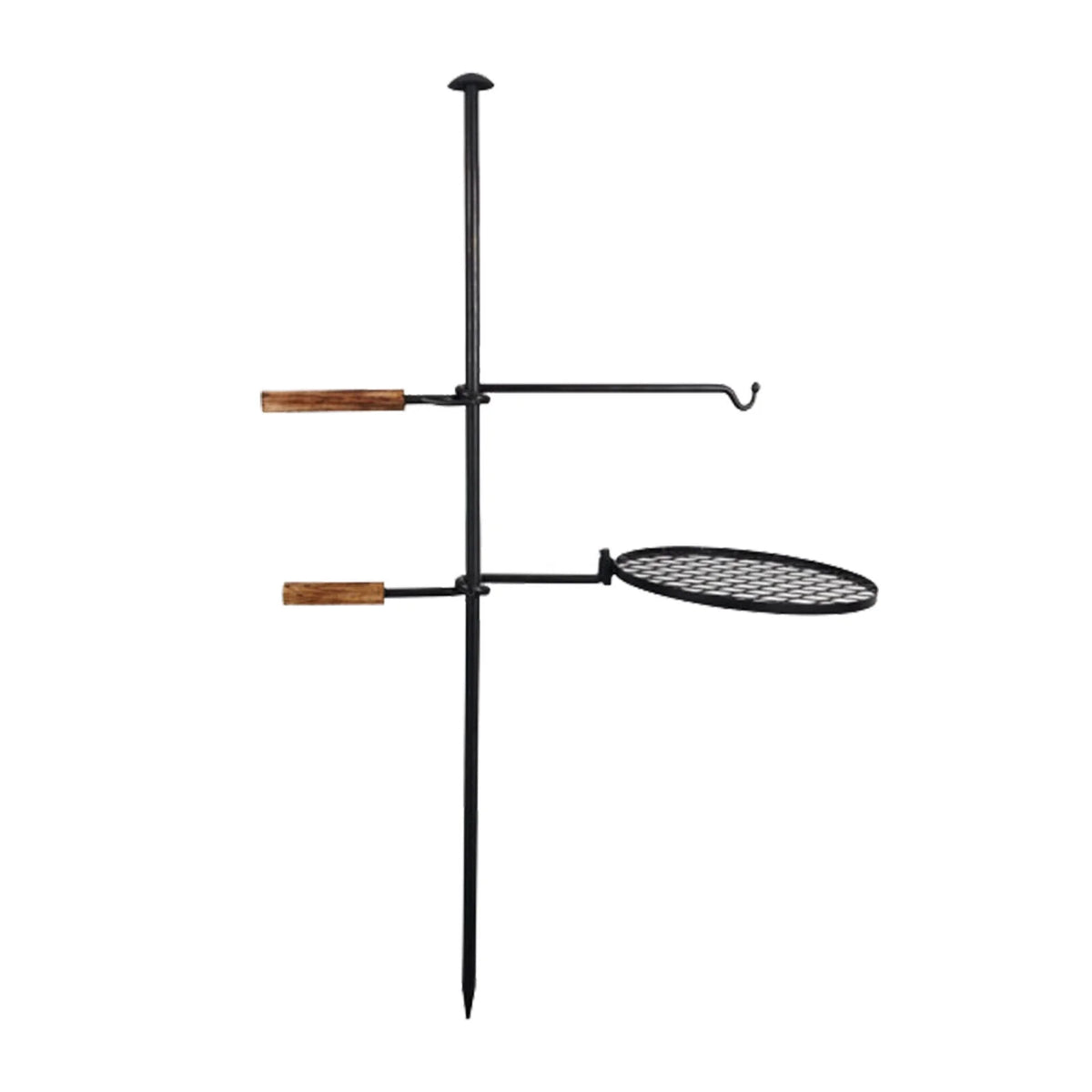 in1 Grill Campfire BBQ Fire Pit Grill Charcoal Adjustable DENEST Swivel 2 Outdoor Grill