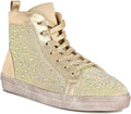 Rhinestones Athletic with Top Union Gold High Foxy Fashion 9 Sneaker Ninety