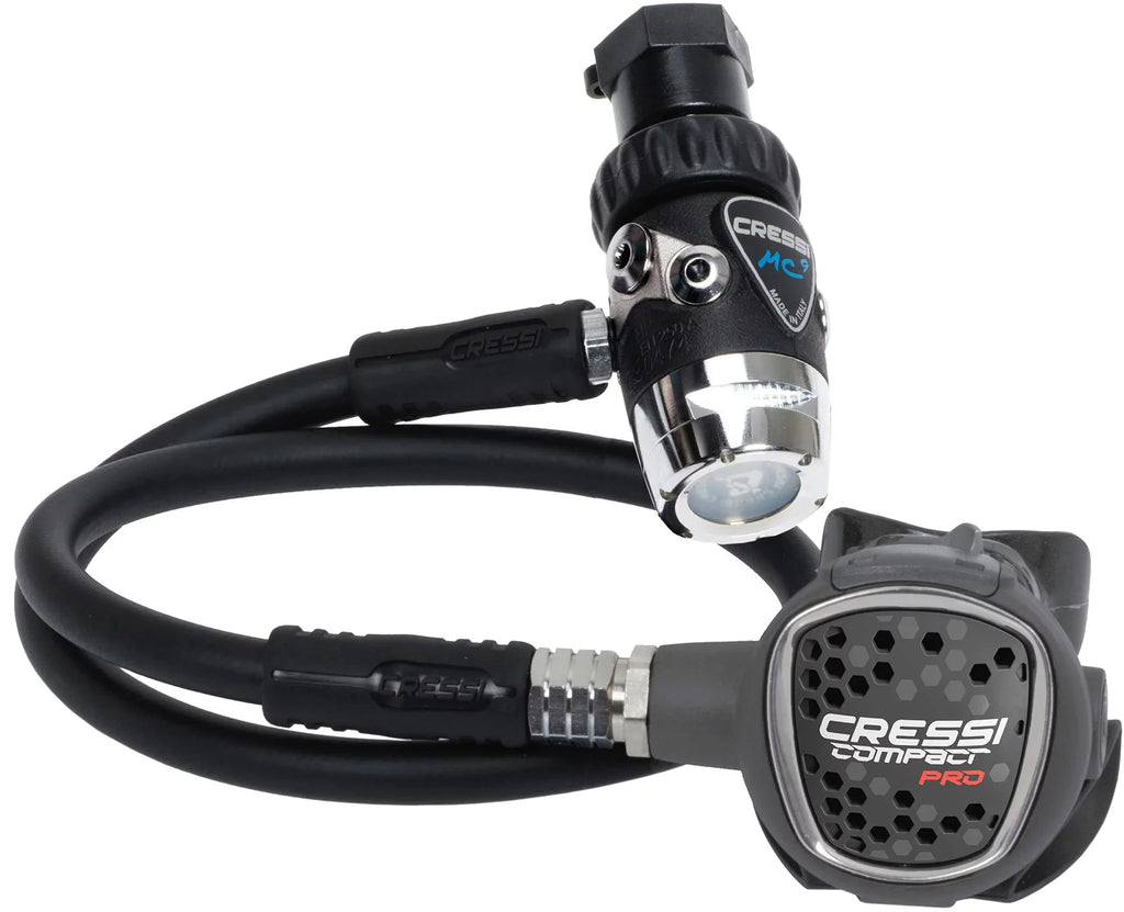Compact Regulator Travelers Pro: for Made 2nd Beginners Cressi Hyperbalanced Diaphram Stage MC9-SC/Compact Diving Ideal - Scuba Stage, and Italy 1st in -