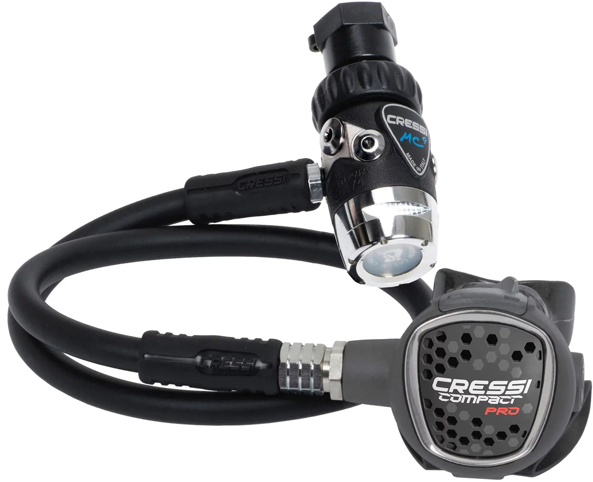 Compact Regulator Travelers Pro: for Made 2nd Beginners Cressi Hyperbalanced Diaphram Stage MC9-SC/Compact Diving Ideal - Scuba Stage, and Italy 1st in -