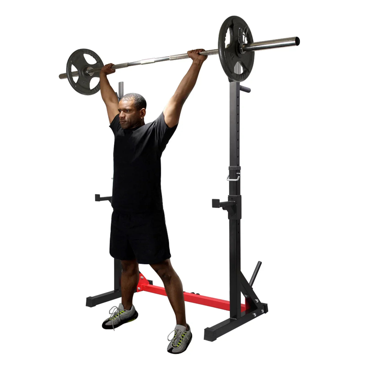 Fitness Kmowoo Barbell Bench Indoor Press Multi-function Trainer Adjustable Stand Home Squat