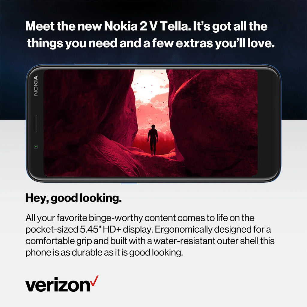 Prepaid Nokia 2V Cell Verizon Tella Phones