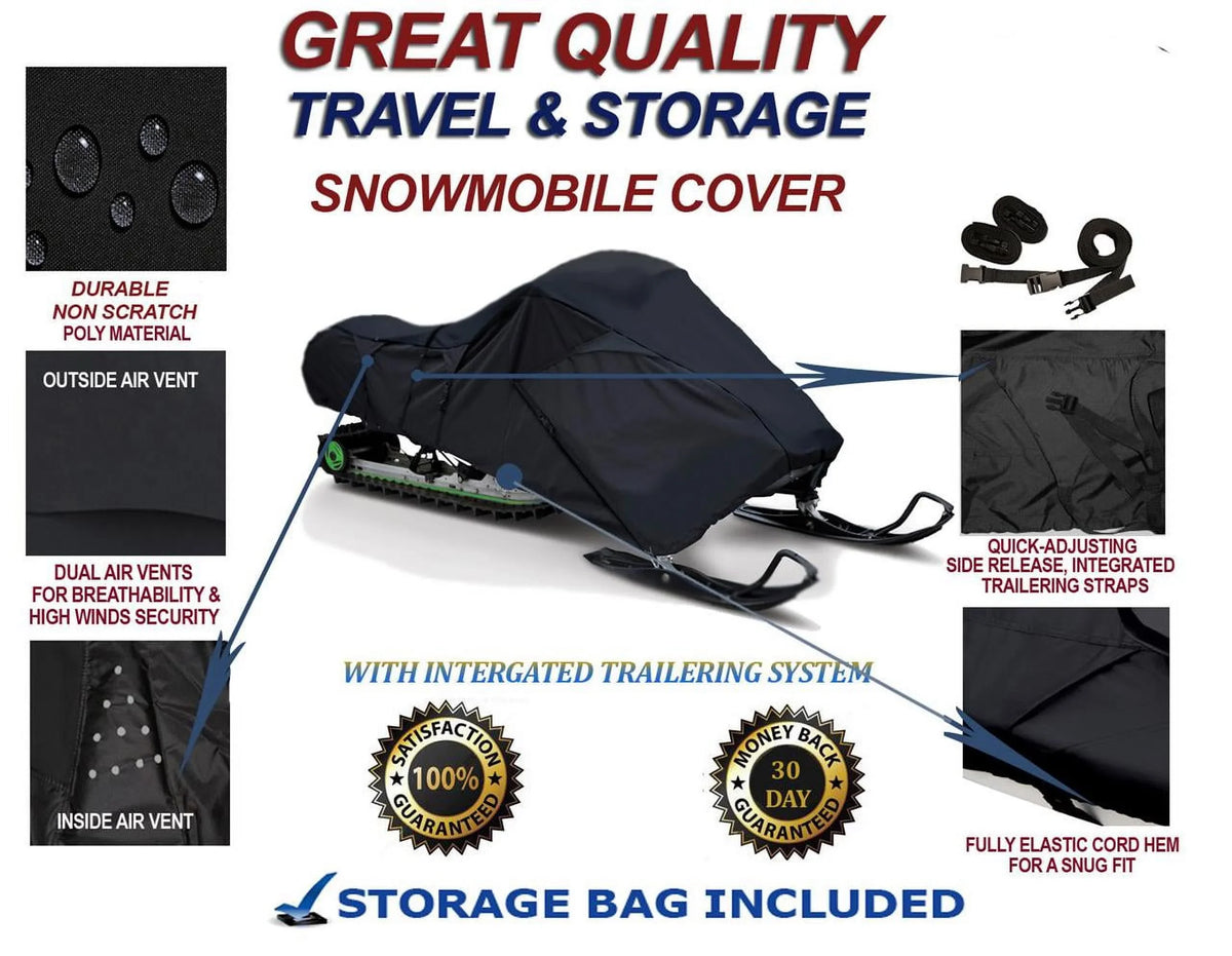 Mud Slush E-TEC Doo Limited 300D and Snowmobile 600 for HO GSX Compatible Bombardier Travel Sleds. Cover Protection 2009-2009 and Storage Ski