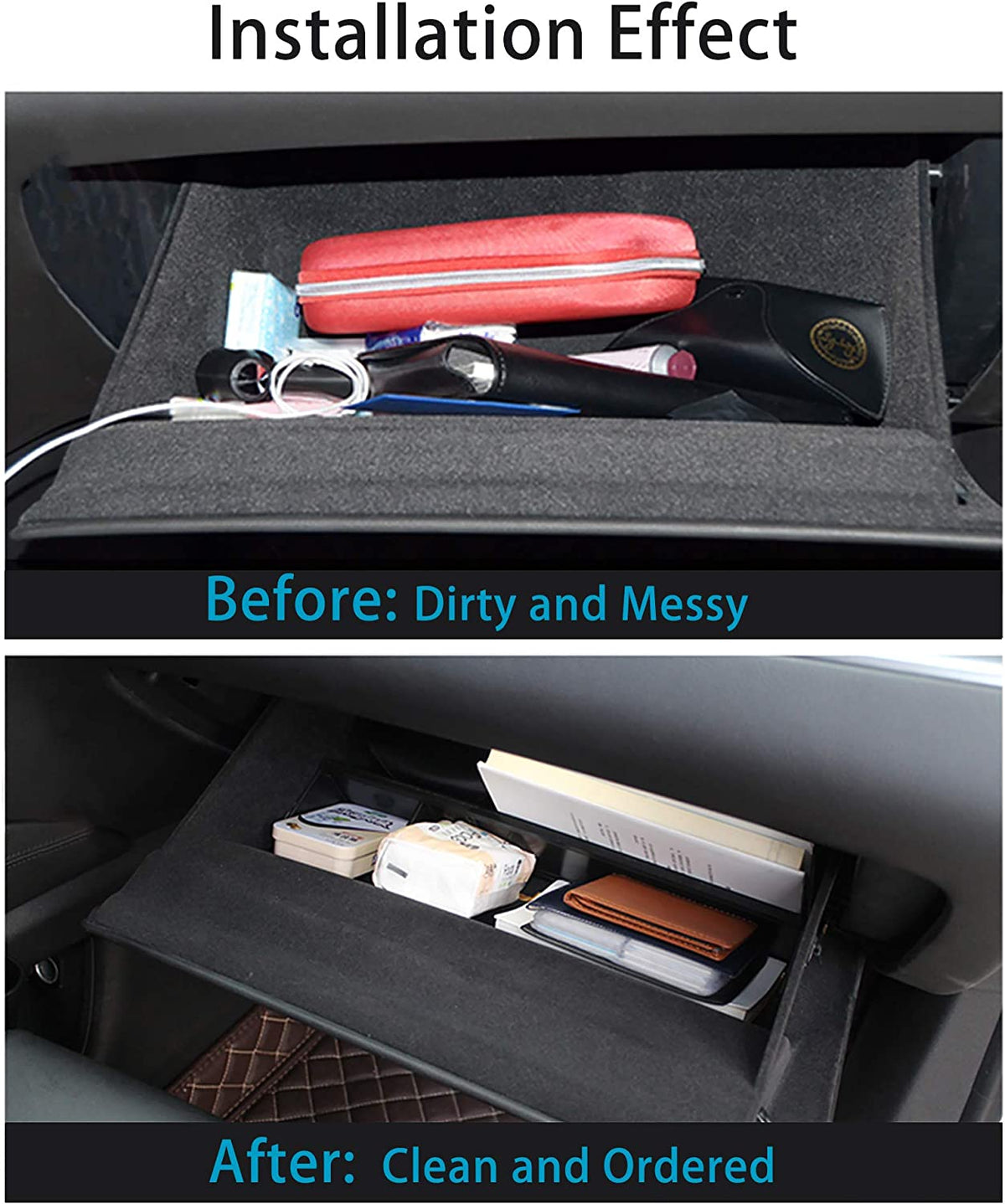 Box Organizer Center RAV4 Storage Compatible Glove Tray Jaronx Center with Divider 2020 Box Toyota Organizer Glove 2021 2022 2023 2019, Console Console