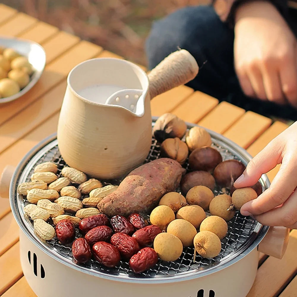 Cooking Grill Stove Portable Barbecue Ideal Dcenta Charcoal Camping for BBQ