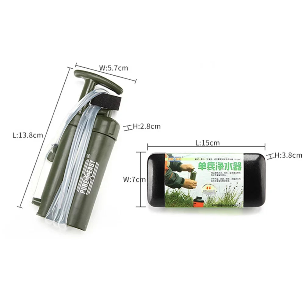 Water for and Strainer Gear Camping by Pure Essential Survival Easy