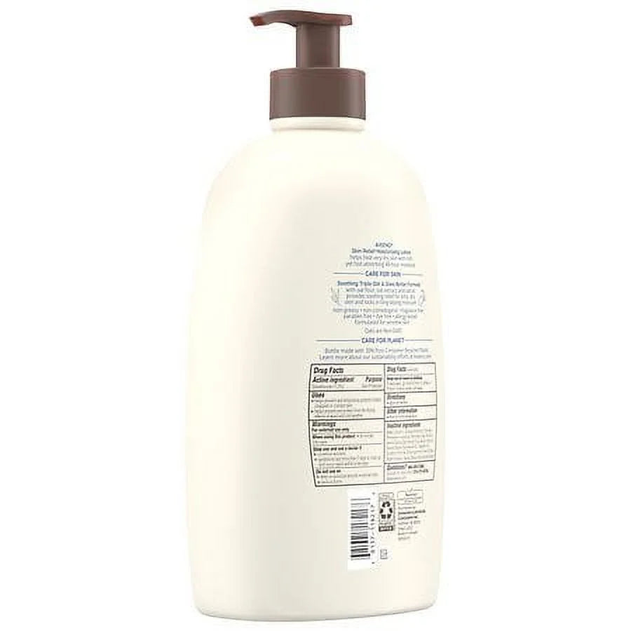 Pack Fragrance-Free 2 33.0 fl Skin Very Moisturizing Lotion for Aveeno of oz Relief Dry Skin