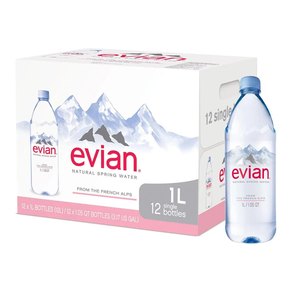 L, Natural Water 12 A1 pk. Evian 1 Spring