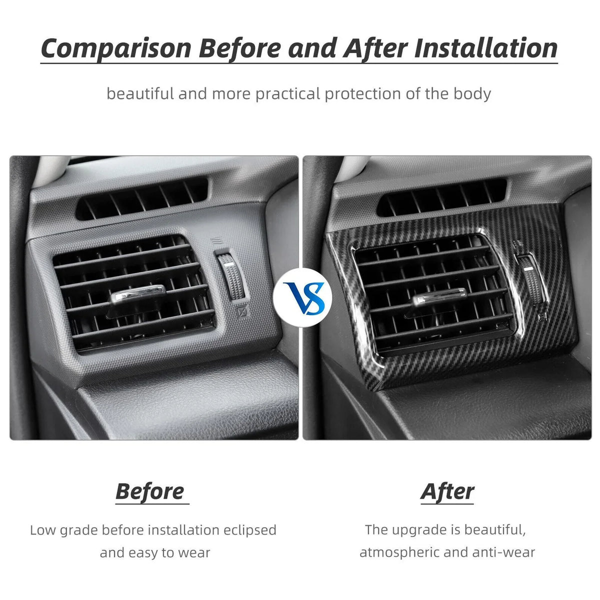 Trim for Side Conditioner Vent Center Cover Console AC Teledu Air Outlet 10-19 4runner