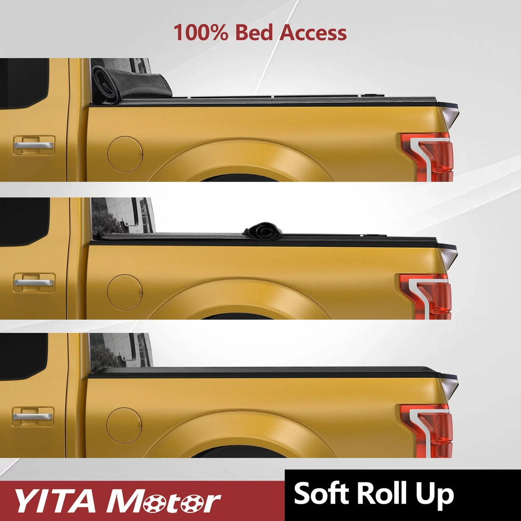 Bed Canyon Tonneau ft 2015-2022 6.2 Truck for Up Chevy Soft Colorado/GMC Cover Roll Ledkingdomus Bed