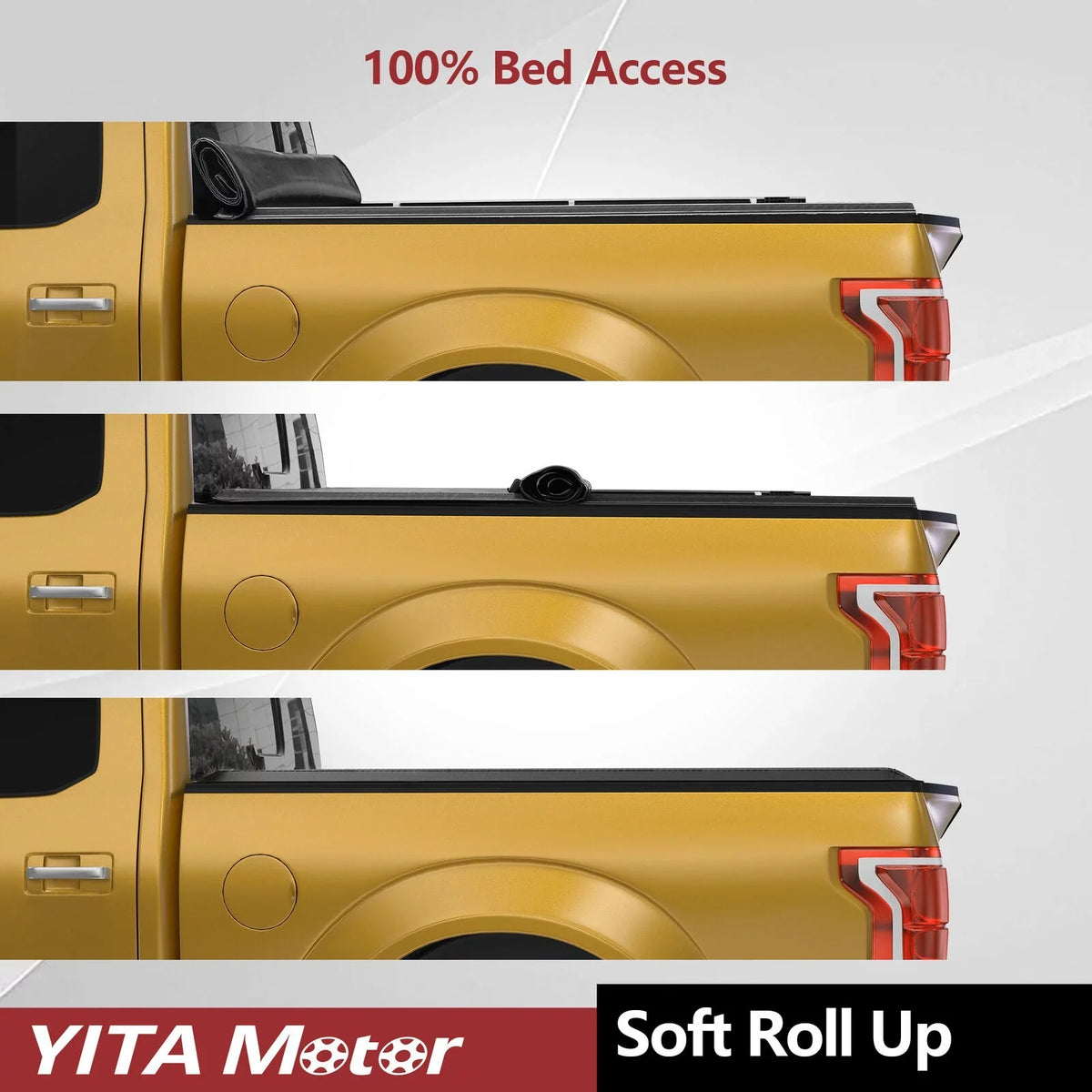 Bed Canyon Tonneau ft 2015-2022 6.2 Truck for Up Chevy Soft Colorado/GMC Cover Roll Ledkingdomus Bed