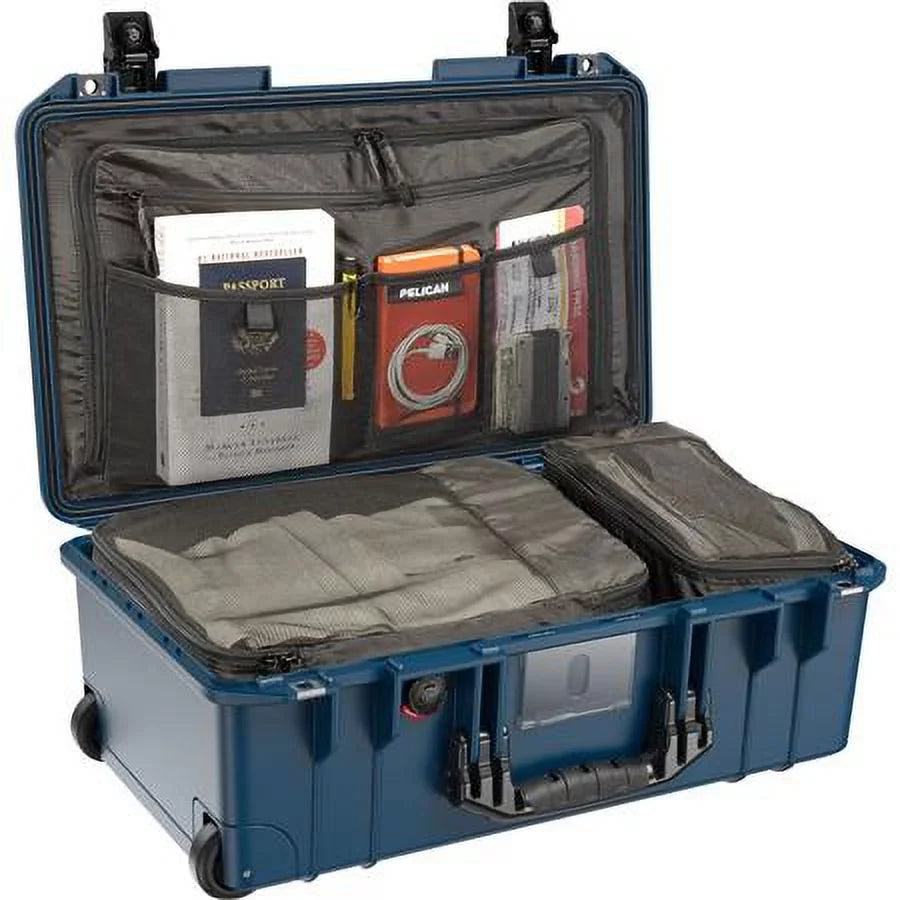 Carry-On 1535TRVL Wheeled Air Indigo Packing Organizer with Lid and Travel Cubes, Case