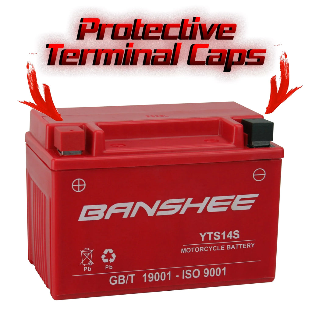 BMW Banshee Battery Battery) Compatible (Auxiliary Motorsports YTZ14S F8000T with
