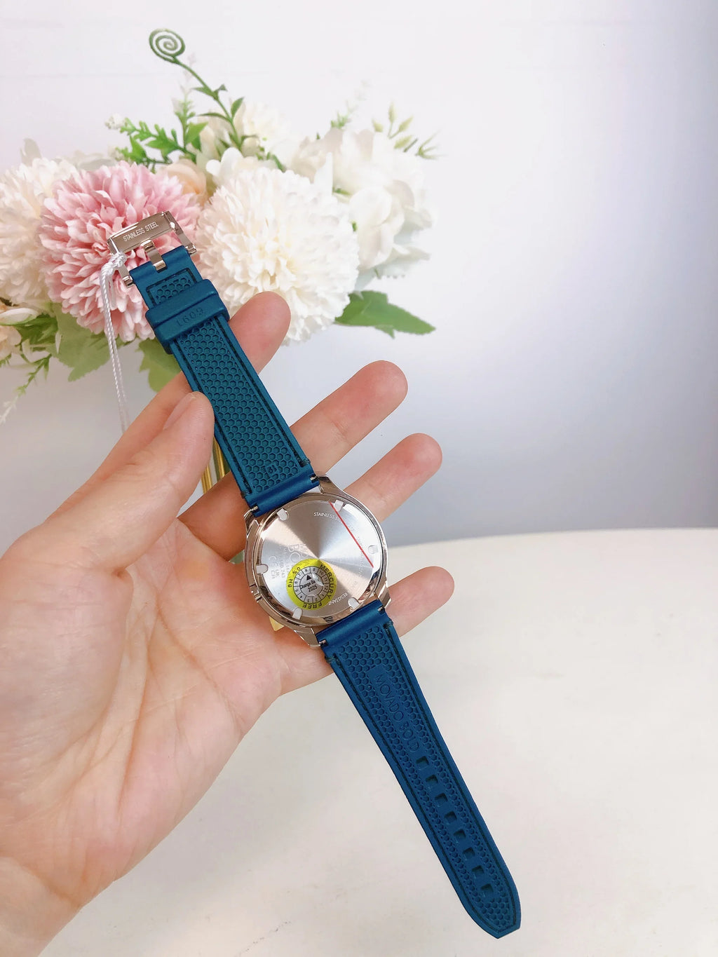 Strap Swiss Women Dial Green Silver 3600715 Movado Watch Silicon Bold