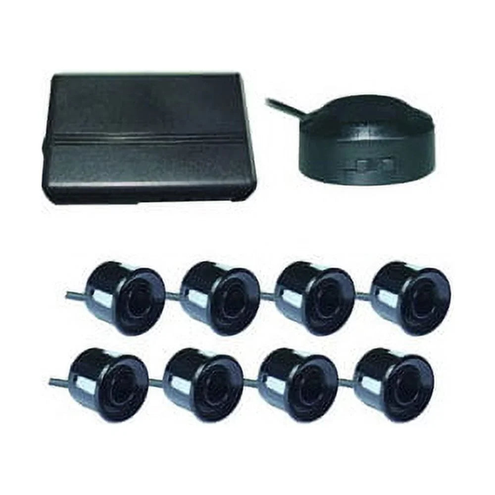 Black VTSR220 Parking Rear 4 and 4 Waterproof Boyo with Sensors Connector, Front