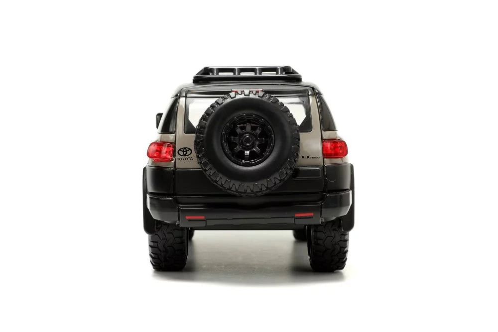 Roof 1/24 Toyota scale 34008 Jada and FJ Toys Cruiser Diecast w/ Wheels, Car Extra Rack - - Beige