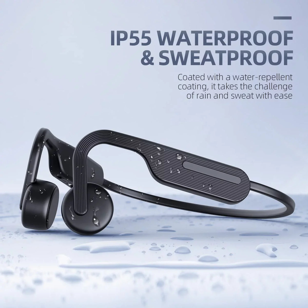 for Ear Running, 5.0 Cycling, Hiking, Driving Bone Bluetooth Open Headphones, Sports Resistant Conduction Wireless Headset Earphones, Headphones, Sweat
