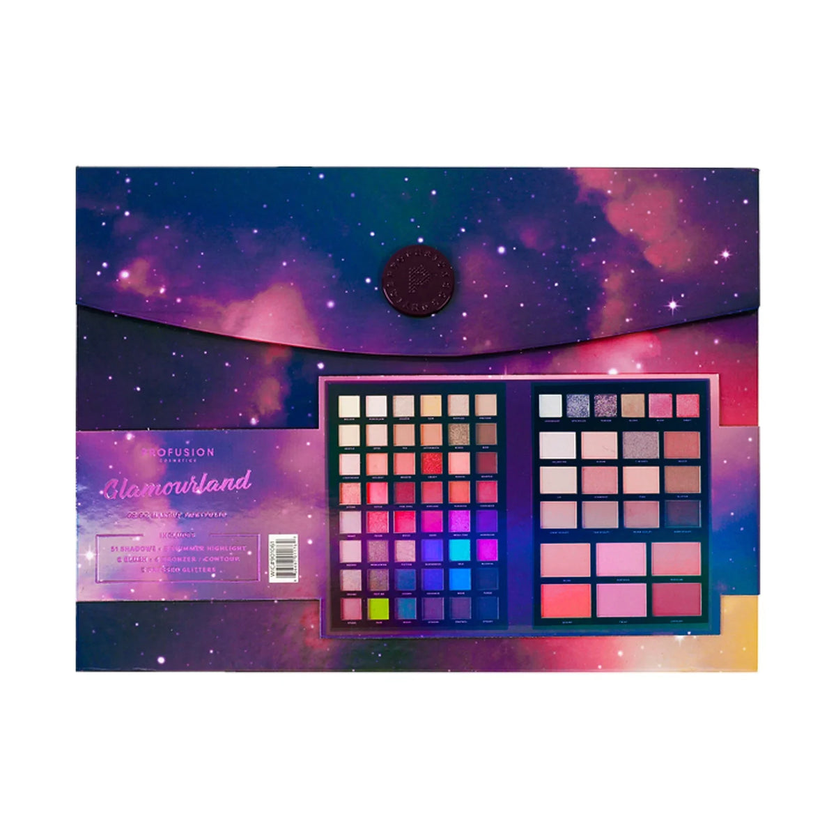 Cosmetics Glamourland Profusion Portfolio Euphoric 72pc Glam Colors|