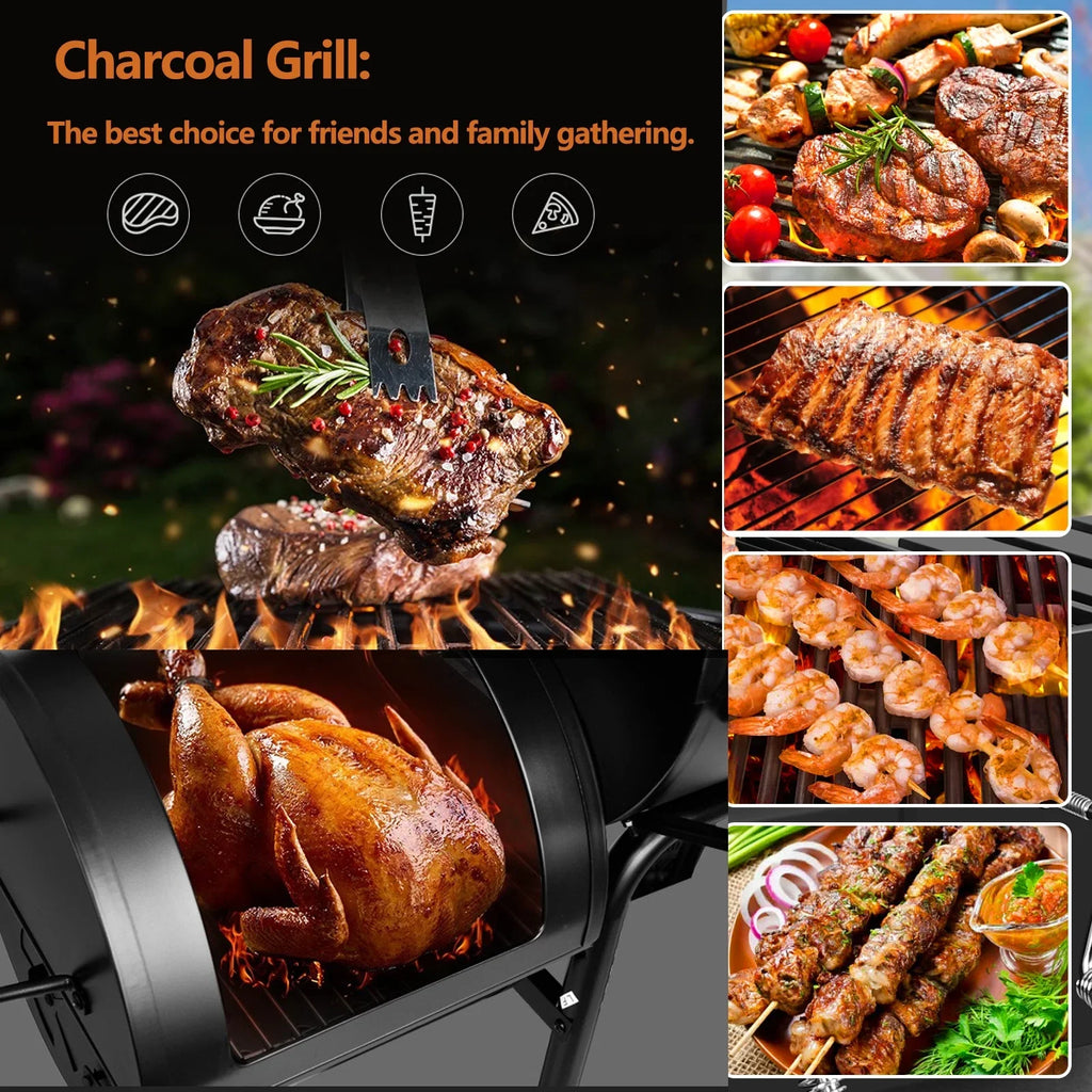 BBQ Outdoor Meat Charcoal Pit Barbecue Vebreda Smoker Grill Cooker Backyard