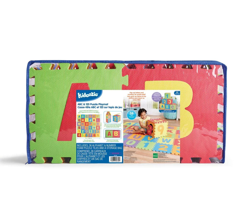 Foam with 123 or for & Storage Playmat, Toddler Puzzle ABC Ages 12m+ Playmat Kidoozie Bag Preschooler,