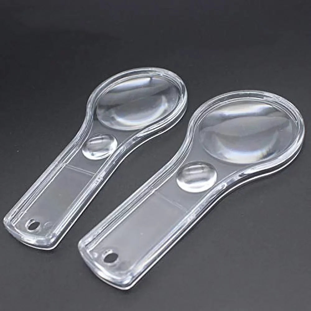 Kids, Reading, 10X Magnifying Classroom, for Plastic Science Magnifier Lens Mini 24 Hand-held Outdoors, Pack Glasses Hand Observation