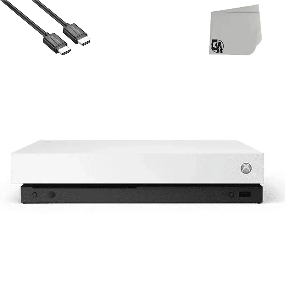 1TB, Microsoft AXTION Bundle BOLT X 4K One HD Xbox Only Like Ultra White with Console New HDMI Cable