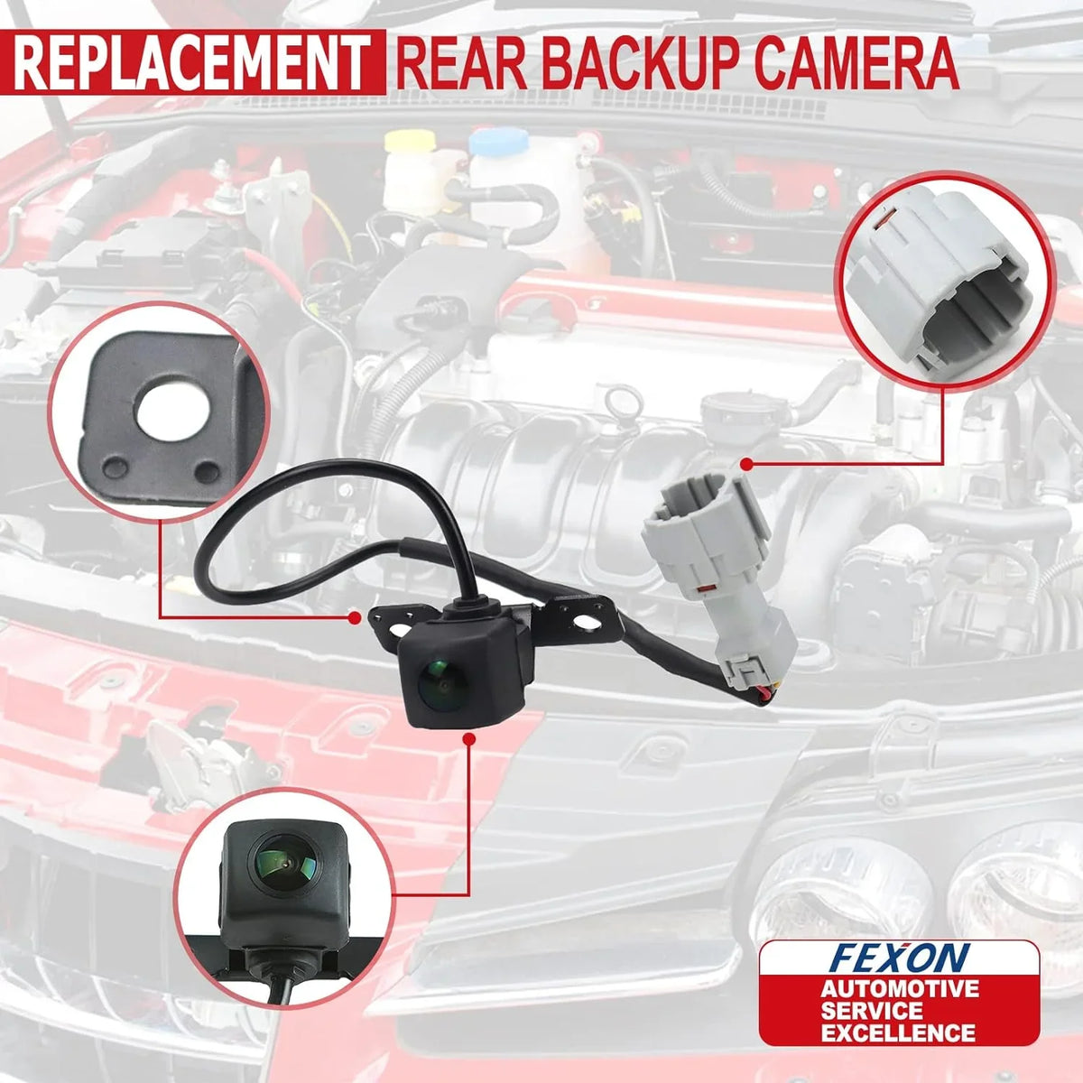 2.4 Backup Rear 2013-2016 Camera Replace Parking View Fe 95760-2W000-FFF Sport 2.0 Santa for 95760-2W000 Hyundai ist