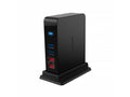 Ports + 3.0 Adapter 12V/4A [Black] Port SABRENT 2 Power (HB-U930) Charging USB 7 with HUB