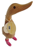 DCUK, Ducklet Company The - Welly Solid Natural Boots - Large Duck Fuchsia -