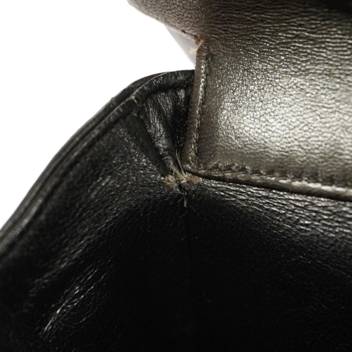 Black W Matelasse Chanel Chain Face Shoulder Pre-Owned Lambskin (Good) Women's Bag Double