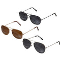 Frames 6 Pack Sunglasses - with Sunglasses - Wire Aviator Bulk