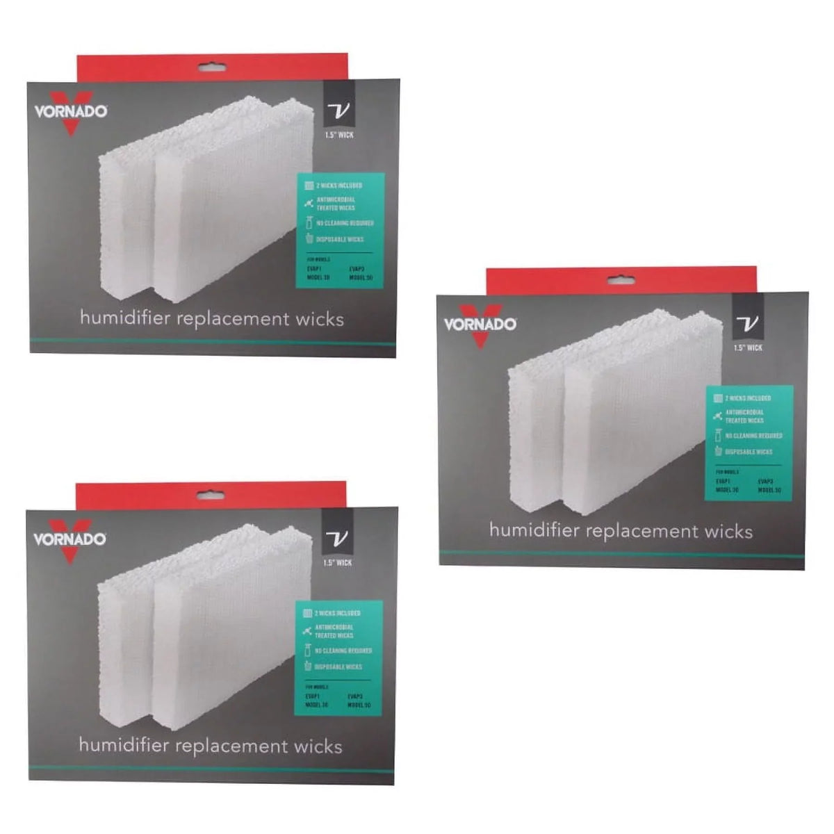 Evap3 Pack Evap2 Humidifier 6 - Vornado Wick Evap1 - Filter Genuine OEM