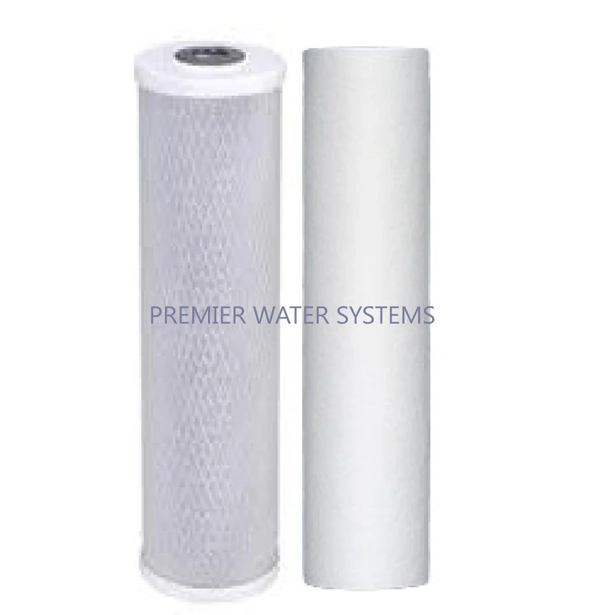 CARBON Pack 4 SEDIMENT Big Filters: Water + 4.5" 20" BLOCK Blue x