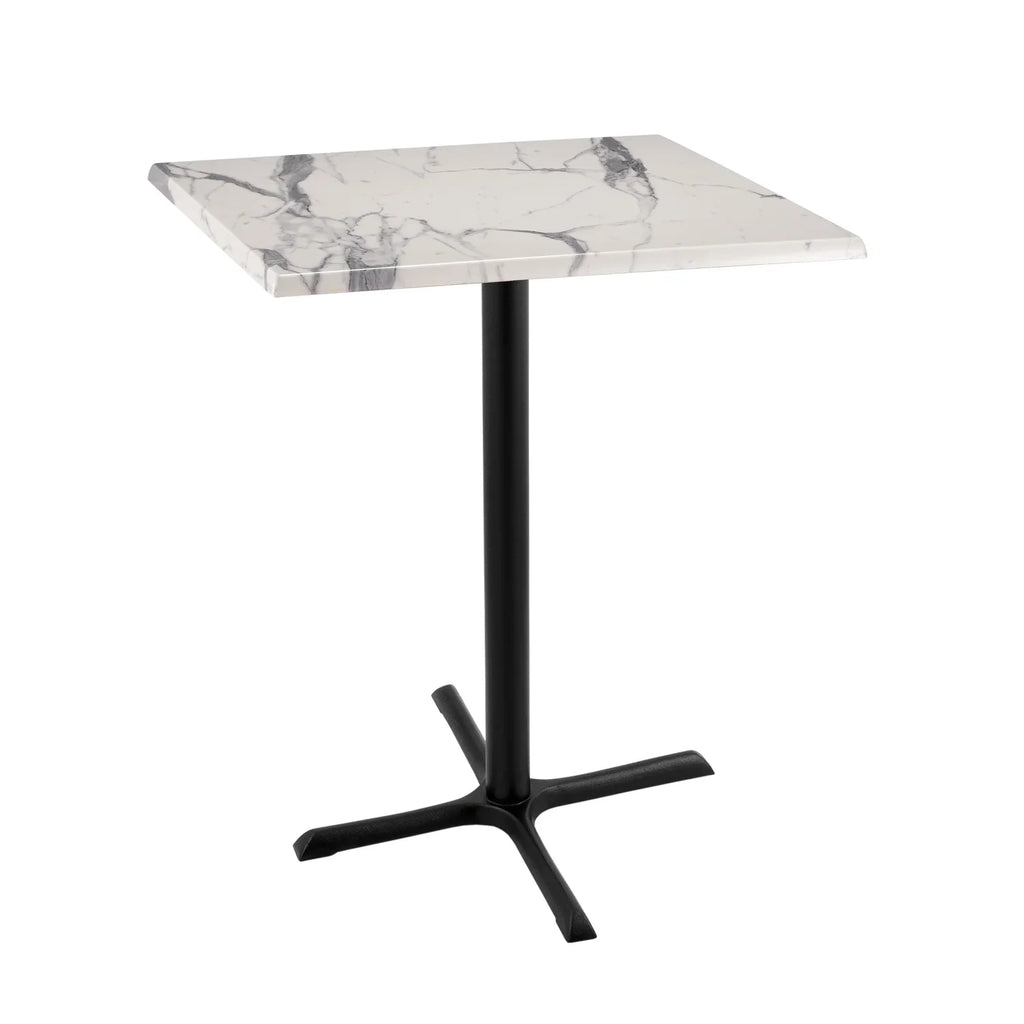 30" Indoor/Outdoor Holland Co. Black with Square x 30" Base the Marble 42" Stool x by 30" OD211 Top Tall 30" White Bar Foot and Indoor/Outdoor Table