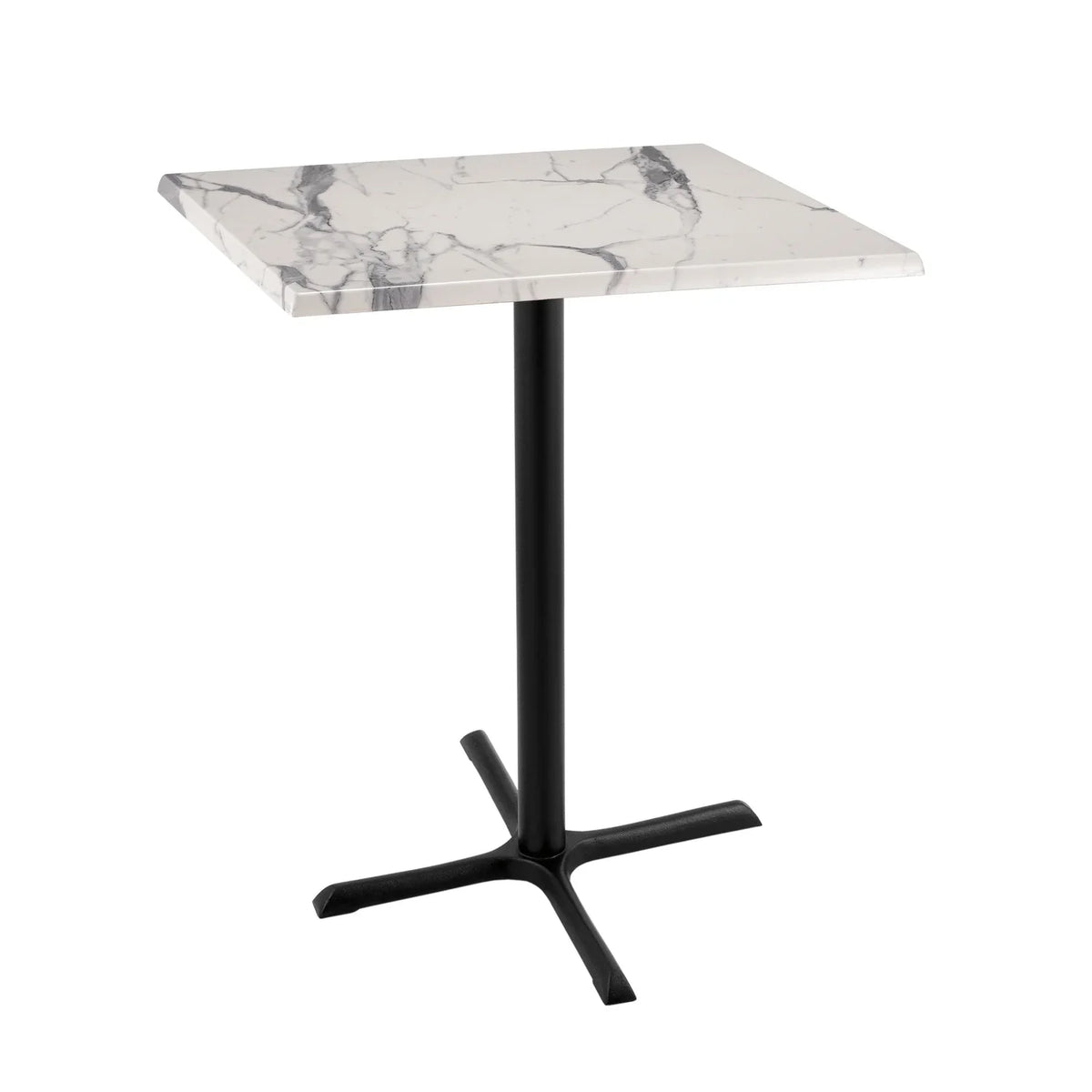30" Indoor/Outdoor Holland Co. Black with Square x 30" Base the Marble 42" Stool x by 30" OD211 Top Tall 30" White Bar Foot and Indoor/Outdoor Table