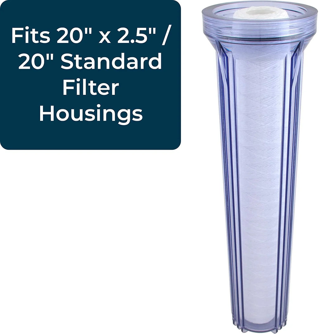 SpiroPure 20) Water of String-Wound SWC-25-20100 Filter Cartridge Micron SP-CW100-20 Polypropylene (Case Sediment 20x2.5 100
