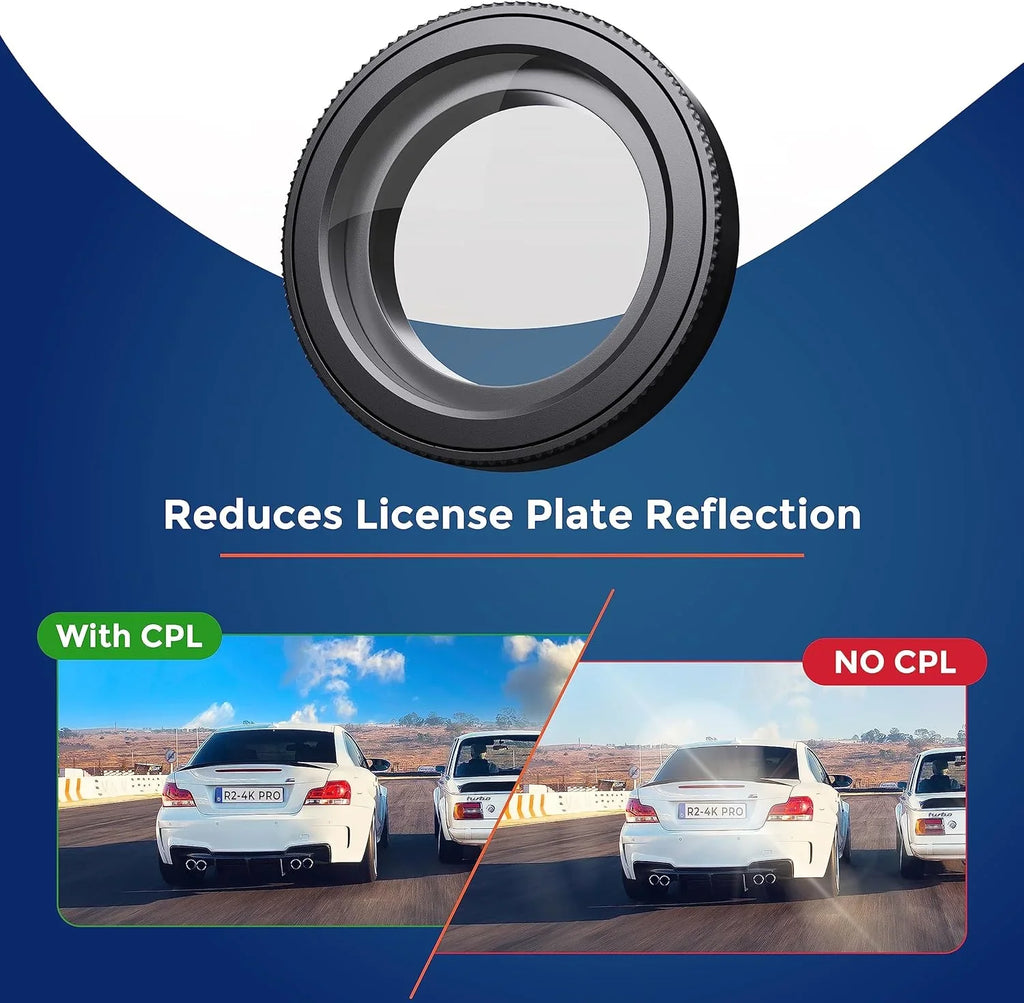 Ultimate Filter, for ROVE Cam R2-4K Circular Lens Anti-Glare and ROVE CPL Polariser Dash Models R2-4K PRO