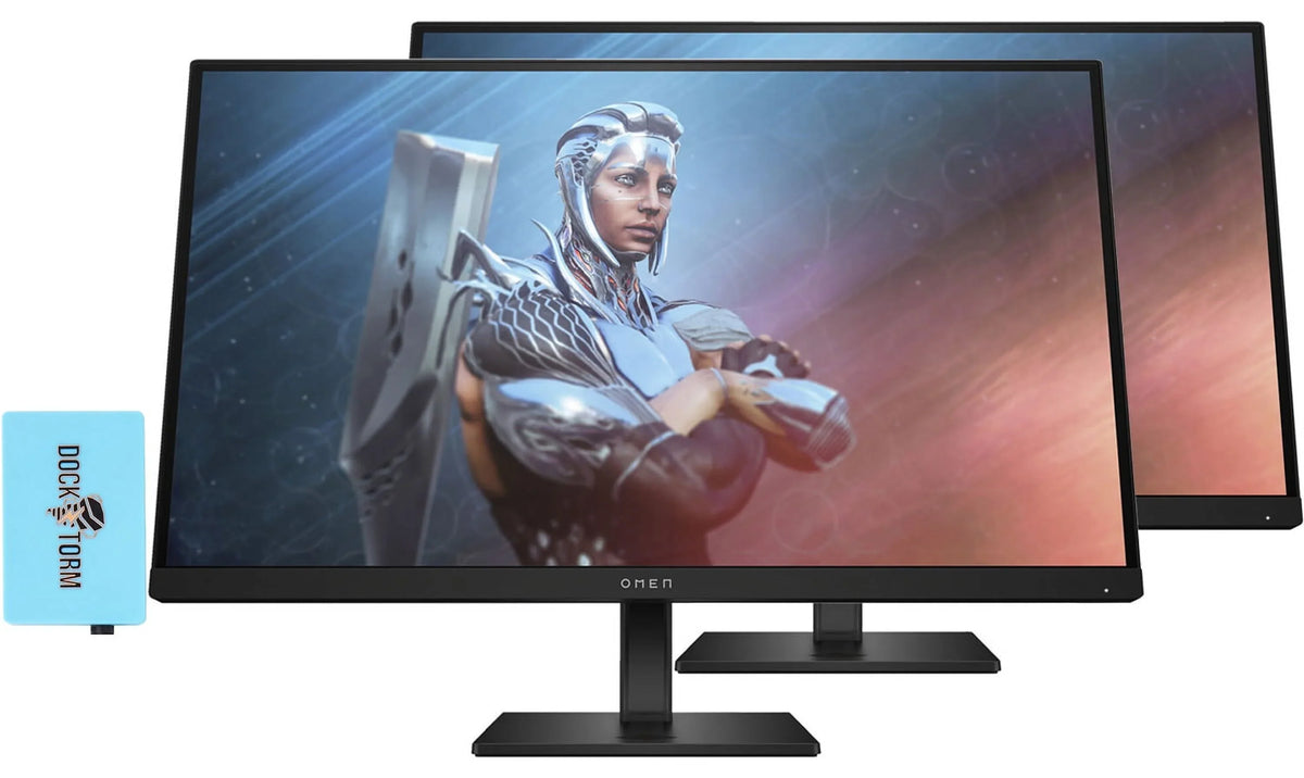 Dock, Hz 780F9AA#ABA Pack) 2 Bundle FHD AMD HP (2 1 Model) for 165 FreeSync, Ideal Latest with (1920x1080) Docztorm HDMI 27" Display, 2.0, Monitor Black Gaming, OMEN HDR 1.4, DisplayPort (2023 IPS