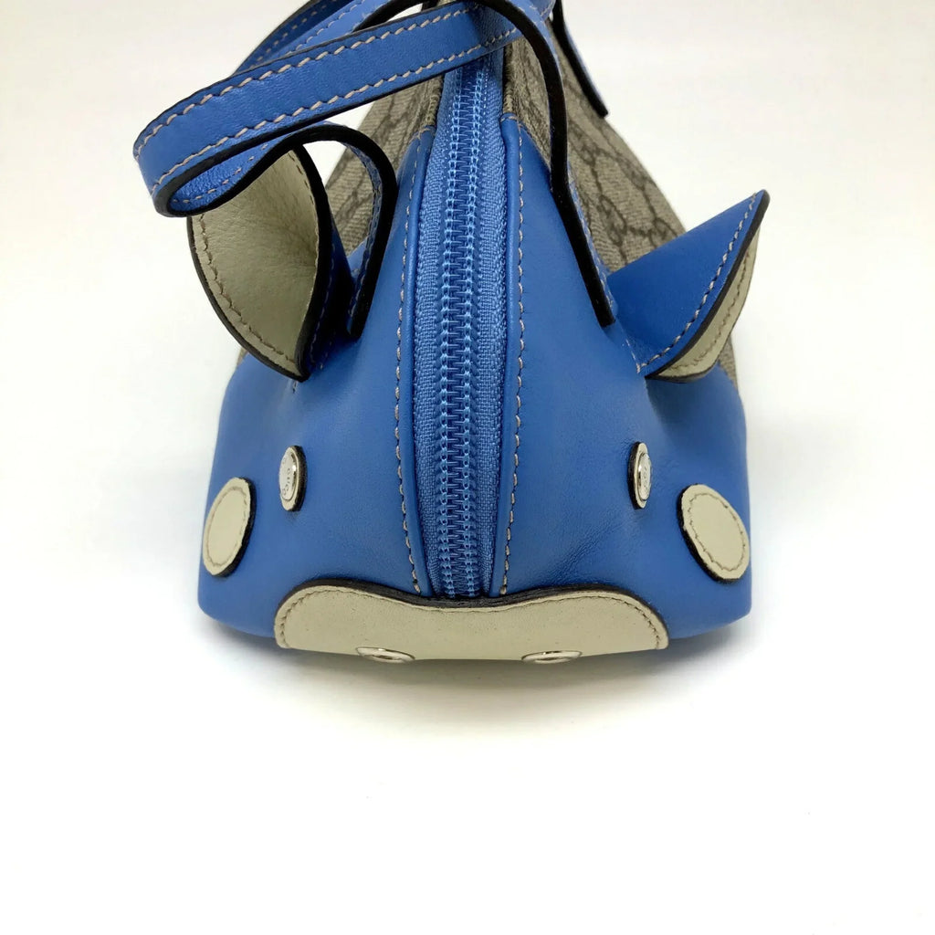 Ladies Gucci Handbag Blue ITAB3QFV27HY Leather Beige Pig RM5078D GUCCI (Good) Pre-Owned 271093 Pattern GG