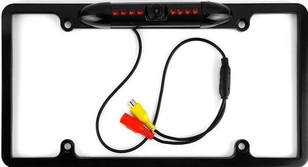 Rearview Backup Camera KW-V230BT Frame for Black KWV230BT License JVC Plate