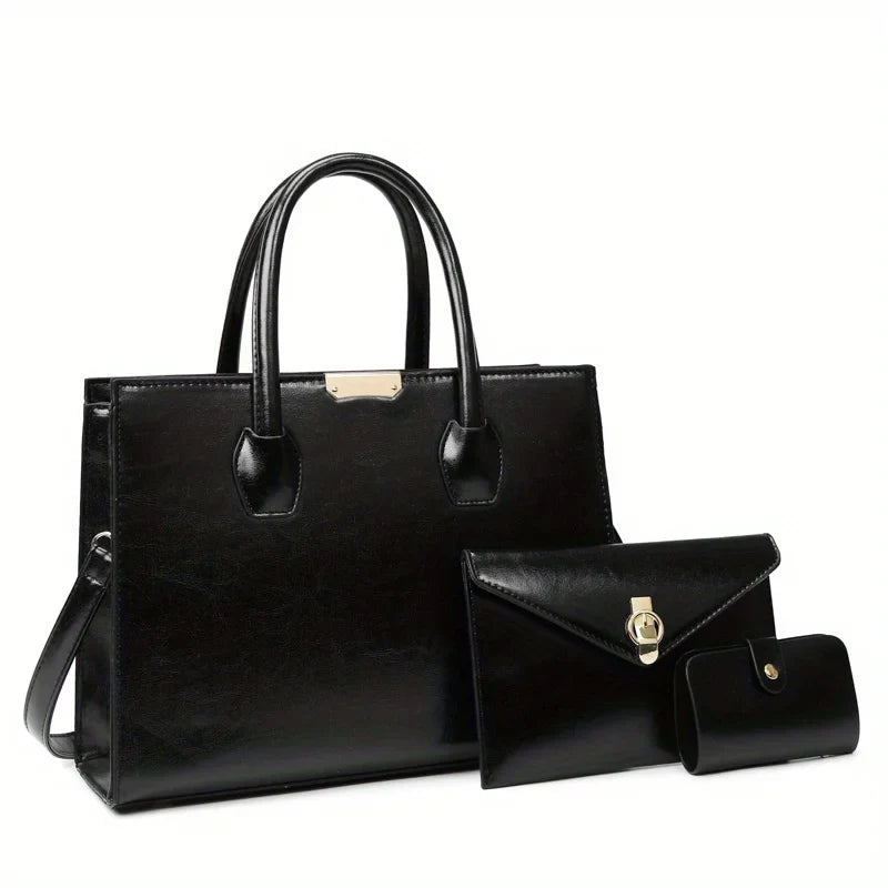 Top Tote MICHROE Handbag Set Vegan Vintage Purse Women‘s & Handle Shoulder Satchel Bag Luxury Crossbody Bag