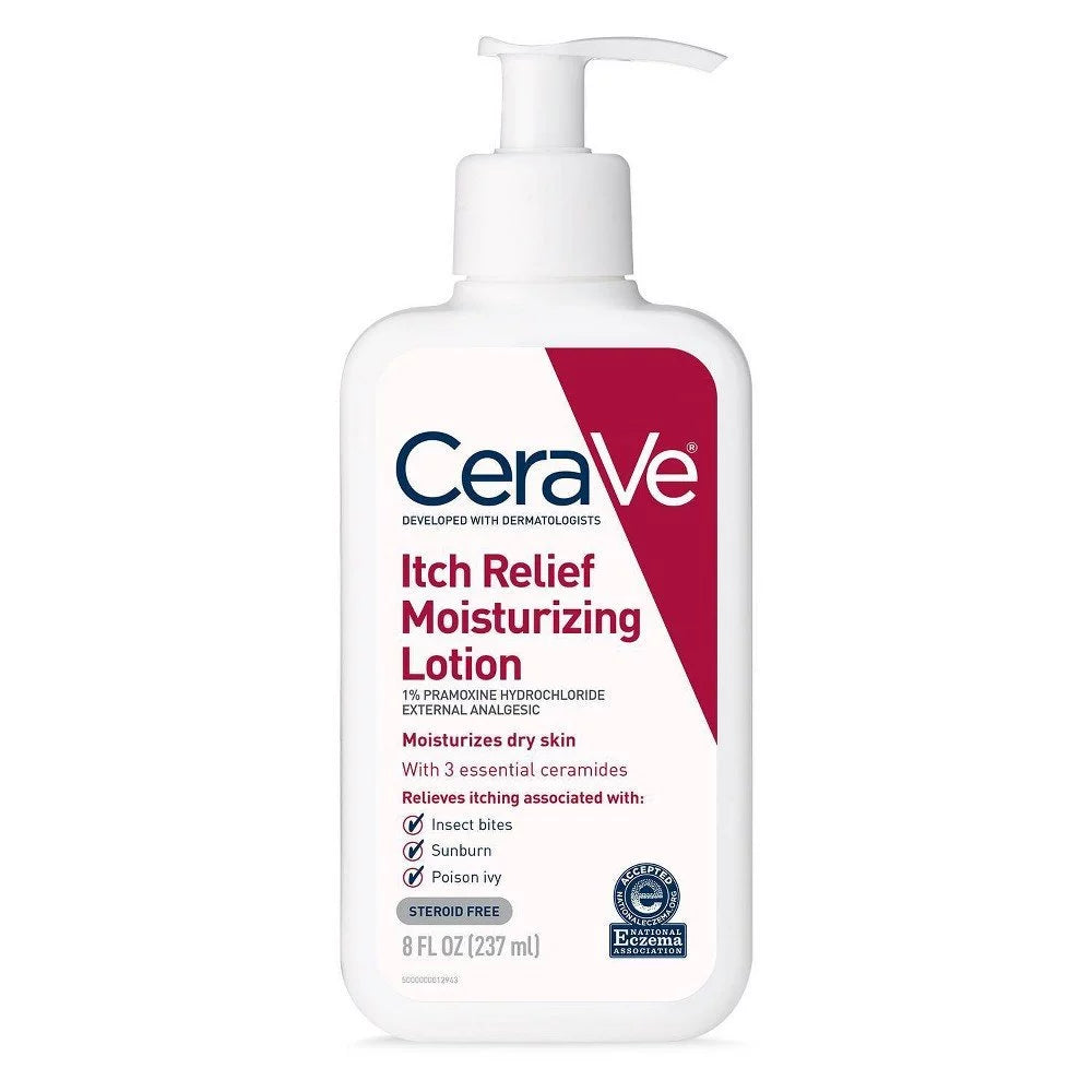 with CeraVe Itch Pramoxine Ounce 8 Hydrochloride Moisturizing Relief | Lotion