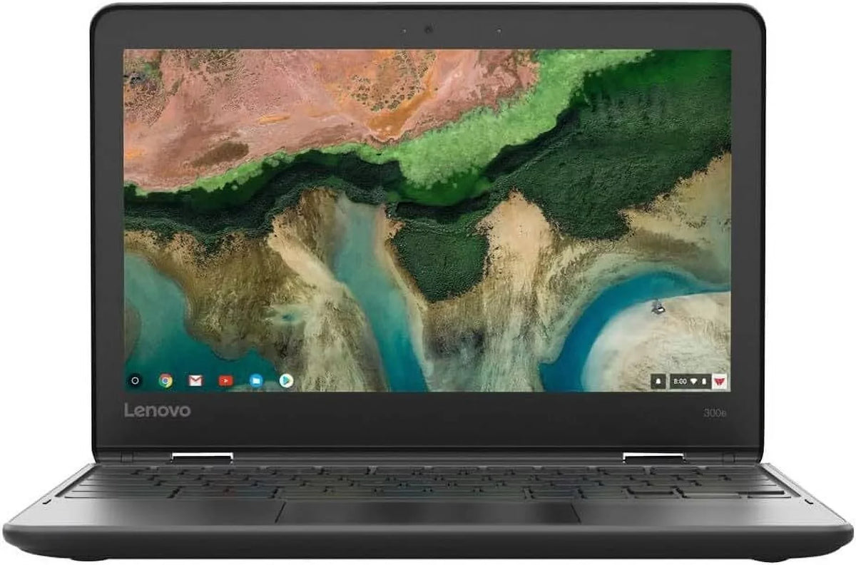 Touchscreen & 2-in-1 Convertible 11.6" MTK Black Laptop MT8173C, - Chromebook Lenovo Scratch 4GB W/Spot, 32GB) RAM, Gen (MediaTek 2nd Dent 300e -